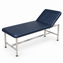 3023 Canapea Consultatii CC 01, cadrul Inox, Fara Role, Fara suport rola hartie, Albastru
